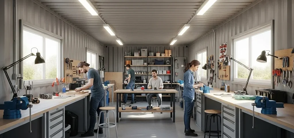 atelier conteneur espaces