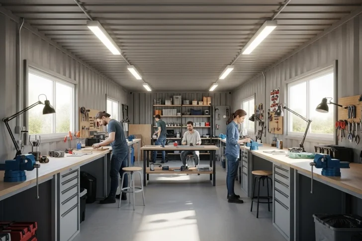 Aménager un container en atelier, de l’idée à la mise en service