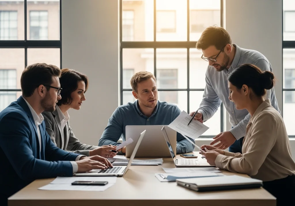 environnement bureau collaboratif