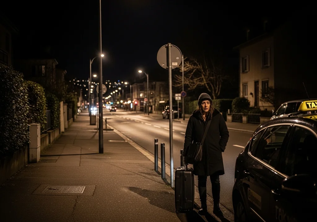 scène nocturne Mulhouse