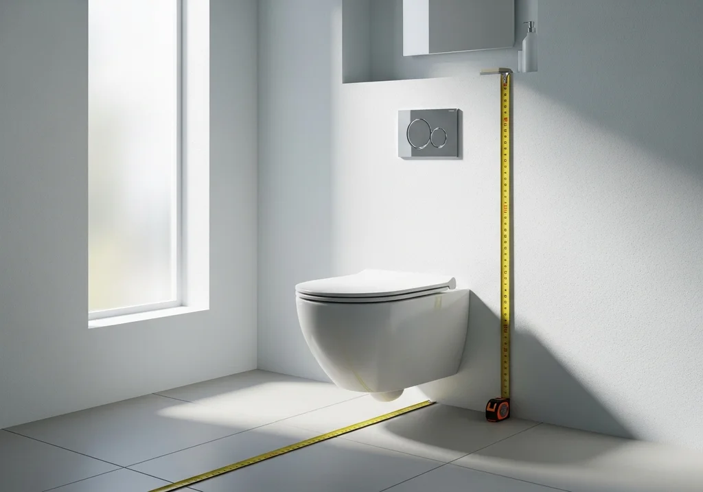 Toilet installation dimensions