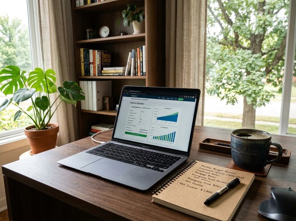 bureau moderne financier